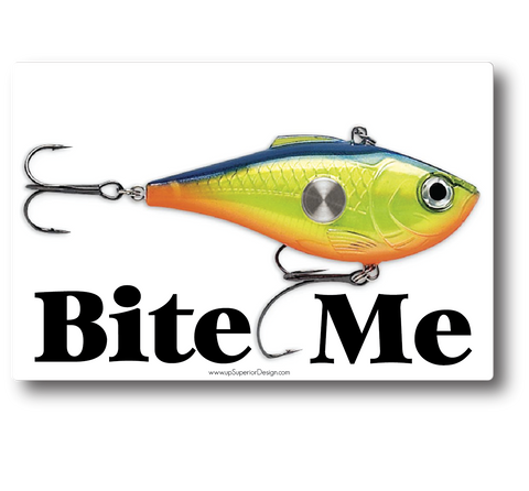 Bite Me Lure Sticker