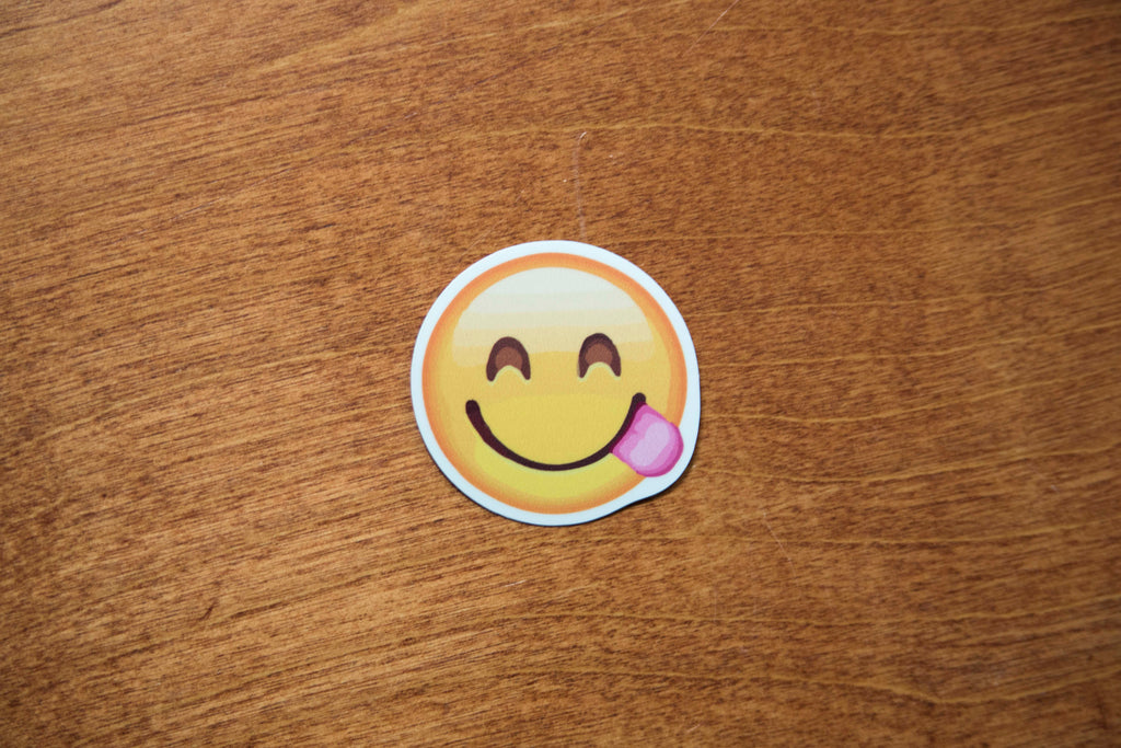 Smile Tongue Yum Emoji Sticker
