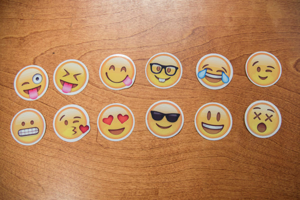 12 Emoji Sticker Set