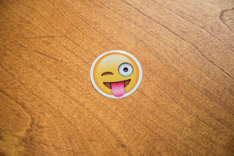 Wacky Wink Tongue Emoji Sticker