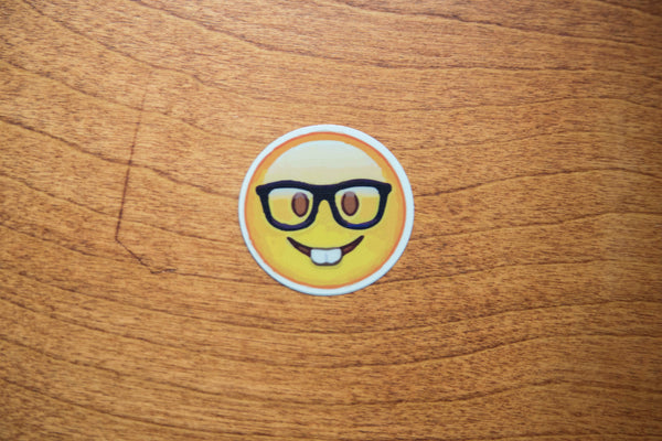 Nerd Face Emoji Sticker